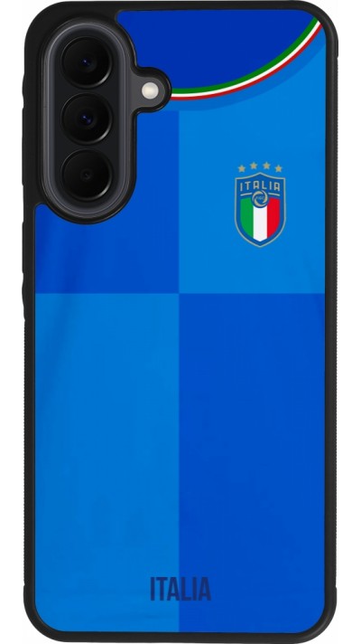 Coque Samsung Galaxy A37 - Silicone rigide noir Maillot de football Italie 2022 personnalisable