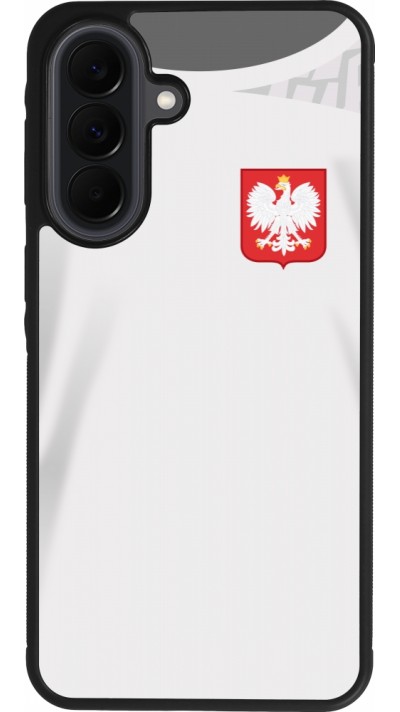 Coque Samsung Galaxy A37 - Silicone rigide noir Maillot de football Pologne 2022 personnalisable