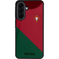 Coque Samsung Galaxy A37 - Silicone rigide noir Maillot de football Portugal 2022