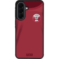 Coque Samsung Galaxy A37 - Silicone rigide noir Maillot de football Qatar 2022 personnalisable