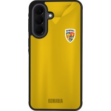 Coque Samsung Galaxy A37 - Silicone rigide noir Maillot de football Roumanie