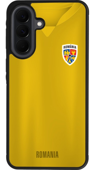 Coque Samsung Galaxy A37 - Silicone rigide noir Maillot de football Roumanie