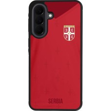 Coque Samsung Galaxy A37 - Silicone rigide noir Maillot de football Serbie 2022 personnalisable