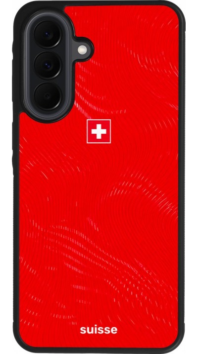 Samsung Galaxy A37 Case Hülle - Silikon schwarz Schweiz 2026 personalisierbares Fussballtrikot