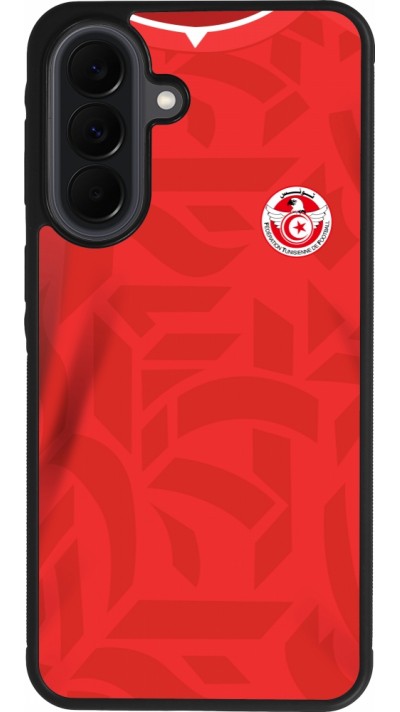 Coque Samsung Galaxy A37 - Silicone rigide noir Maillot de football Tunisie 2022 personnalisable