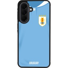 Samsung Galaxy A37 Case Hülle - Silikon schwarz Uruguay 2022 personalisierbares Fussballtrikot