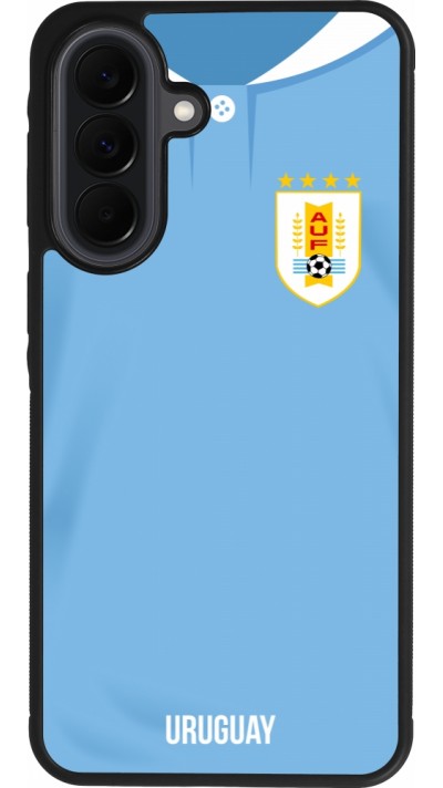 Coque Samsung Galaxy A37 - Silicone rigide noir Maillot de football Uruguay 2022 personnalisable