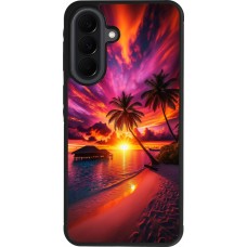 Coque Samsung Galaxy A37 - Silicone rigide noir Maldives Dusk Bliss