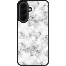 Coque Samsung Galaxy A37 - Silicone rigide noir Marble 01