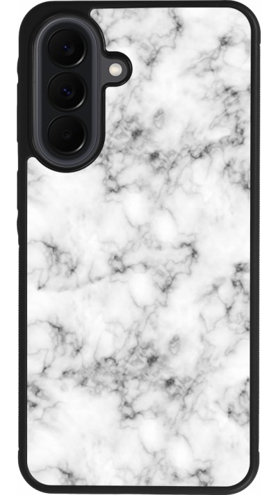 Coque Samsung Galaxy A37 - Silicone rigide noir Marble 01
