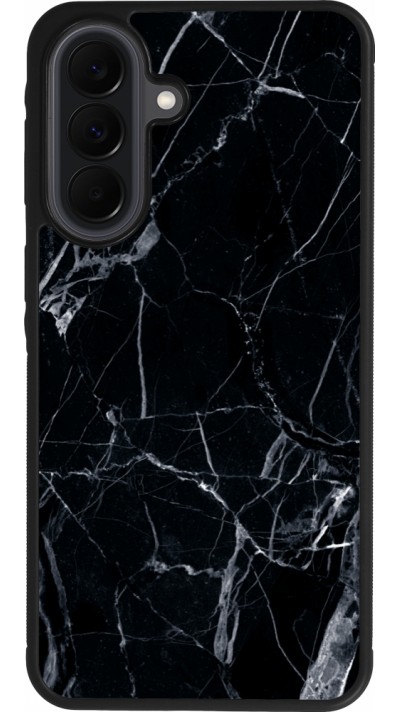 Coque Samsung Galaxy A37 - Silicone rigide noir Marble Black 01