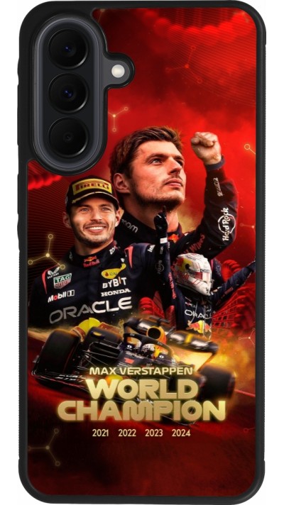 Coque Samsung Galaxy A37 - Silicone rigide noir Max Verstappen Champion 2023
