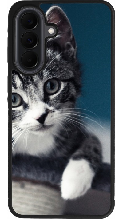 Coque Samsung Galaxy A37 - Silicone rigide noir Meow 23