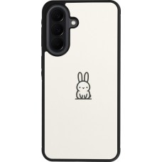 Coque Samsung Galaxy A37 - Silicone rigide noir Minimal bunny cutie