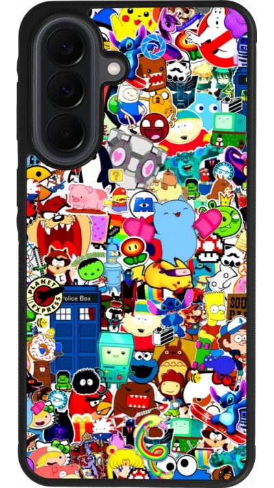 Coque Samsung Galaxy A37 - Silicone rigide noir Mixed cartoons