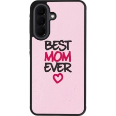 Coque Samsung Galaxy A37 - Silicone rigide noir Mom 2023 best Mom ever pink