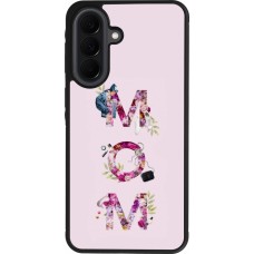 Coque Samsung Galaxy A37 - Silicone rigide noir Mom 2024 girly mom