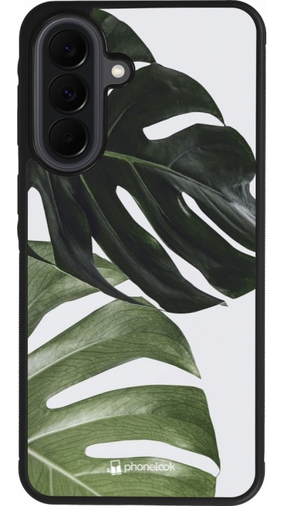 Coque Samsung Galaxy A37 - Silicone rigide noir Monstera Plant
