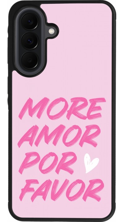 Coque Samsung Galaxy A37 - Silicone rigide noir More amor porfavor