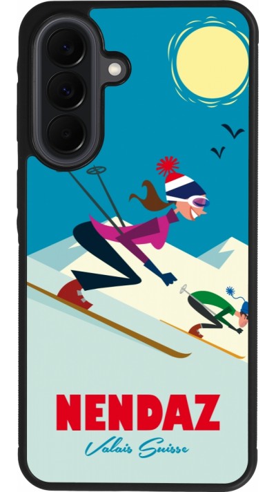 Coque Samsung Galaxy A37 - Silicone rigide noir Nendaz Ski Downhill