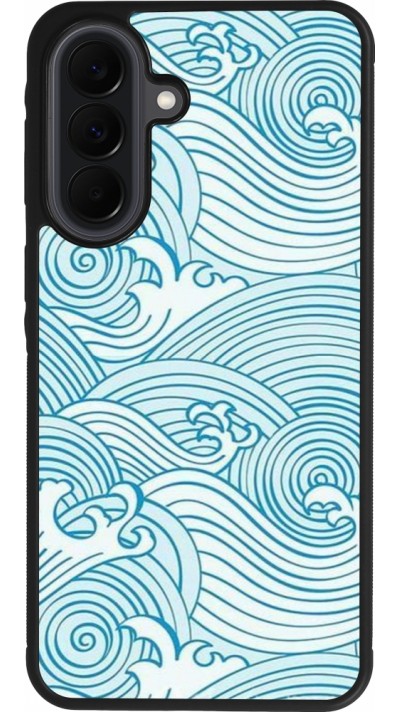 Coque Samsung Galaxy A37 - Silicone rigide noir Ocean Waves