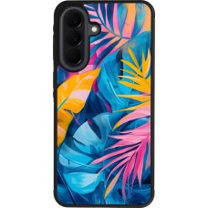 Coque Samsung Galaxy A37 - Silicone rigide noir Palms Blue