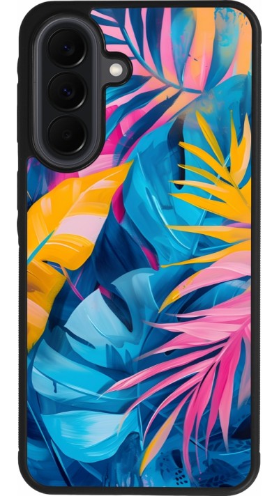 Coque Samsung Galaxy A37 - Silicone rigide noir Palms Blue