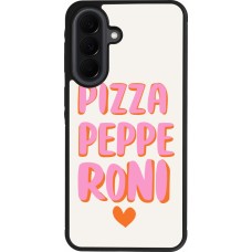 Coque Samsung Galaxy A37 - Silicone rigide noir Pizza pepperoni 2026