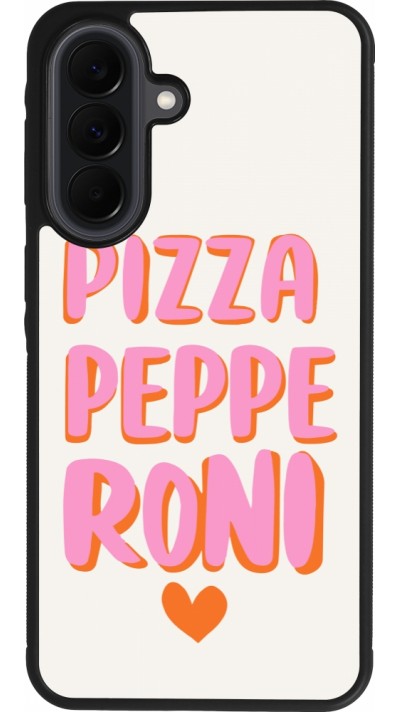 Coque Samsung Galaxy A37 - Silicone rigide noir Pizza pepperoni 2026