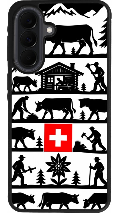 Coque Samsung Galaxy A37 - Silicone rigide noir Poya Suisse 1