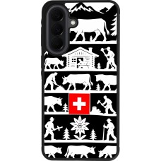 Coque Samsung Galaxy A37 - Silicone rigide noir Poya Suisse 1 noir