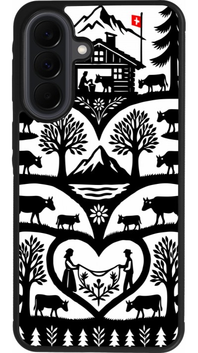 Coque Samsung Galaxy A37 - Silicone rigide noir Poya Suisse 2