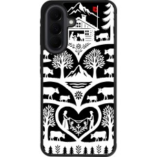 Coque Samsung Galaxy A37 - Silicone rigide noir Poya Suisse 2 noir