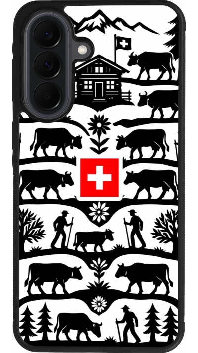 Coque Samsung Galaxy A37 - Silicone rigide noir Poya Suisse 3