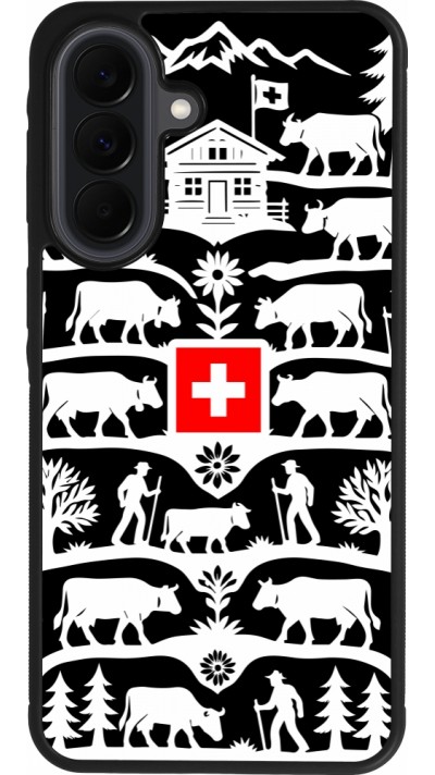 Coque Samsung Galaxy A37 - Silicone rigide noir Poya Suisse 3 noir