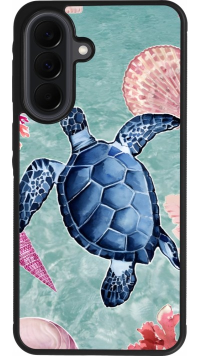 Coque Samsung Galaxy A37 - Silicone rigide noir Preppy Turtle
