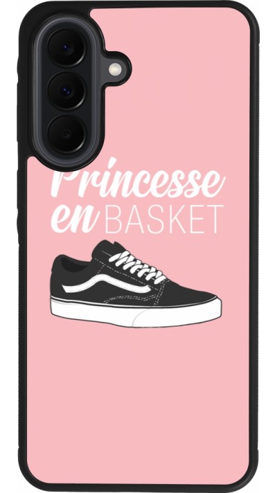 Coque Samsung Galaxy A37 - Silicone rigide noir princesse en basket