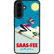 Coque Samsung Galaxy A37 - Silicone rigide noir Saas-Fee Ski Downhill