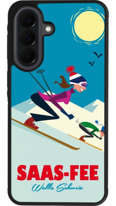 Coque Samsung Galaxy A37 - Silicone rigide noir Saas-Fee Ski Downhill
