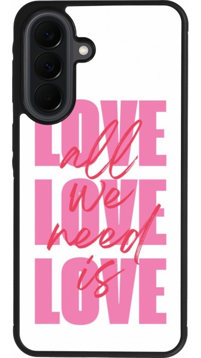 Coque Samsung Galaxy A37 - Silicone rigide noir Saint Valentines Day 26 Love all we need is