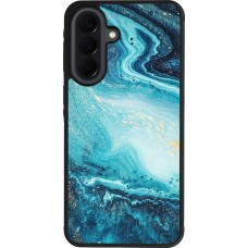 Samsung Galaxy A37 Case Hülle - Silikon schwarz Sea Foam Blue