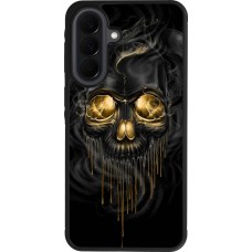 Coque Samsung Galaxy A37 - Silicone rigide noir Skull 02