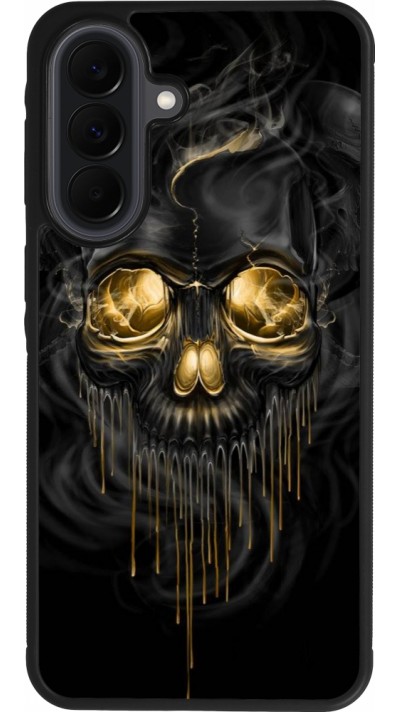 Coque Samsung Galaxy A37 - Silicone rigide noir Skull 02