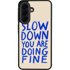 Coque Samsung Galaxy A37 - Silicone rigide noir Slow down 2026