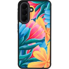 Coque Samsung Galaxy A37 - Silicone rigide noir Spring 23 colorful flowers