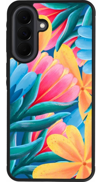 Coque Samsung Galaxy A37 - Silicone rigide noir Spring 23 colorful flowers