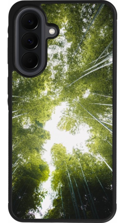 Coque Samsung Galaxy A37 - Silicone rigide noir Spring 23 forest blue sky