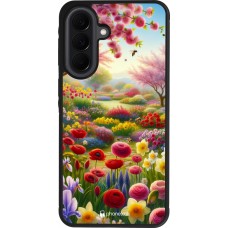 Coque Samsung Galaxy A37 - Silicone rigide noir Spring 25 Bouquet printemps