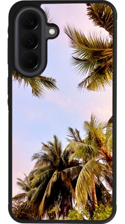 Coque Samsung Galaxy A37 - Silicone rigide noir Summer 2023 palm tree vibe