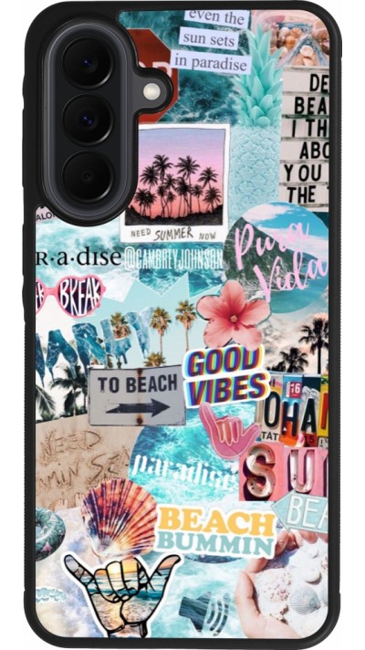 Coque Samsung Galaxy A37 - Silicone rigide noir Summer 20 collage